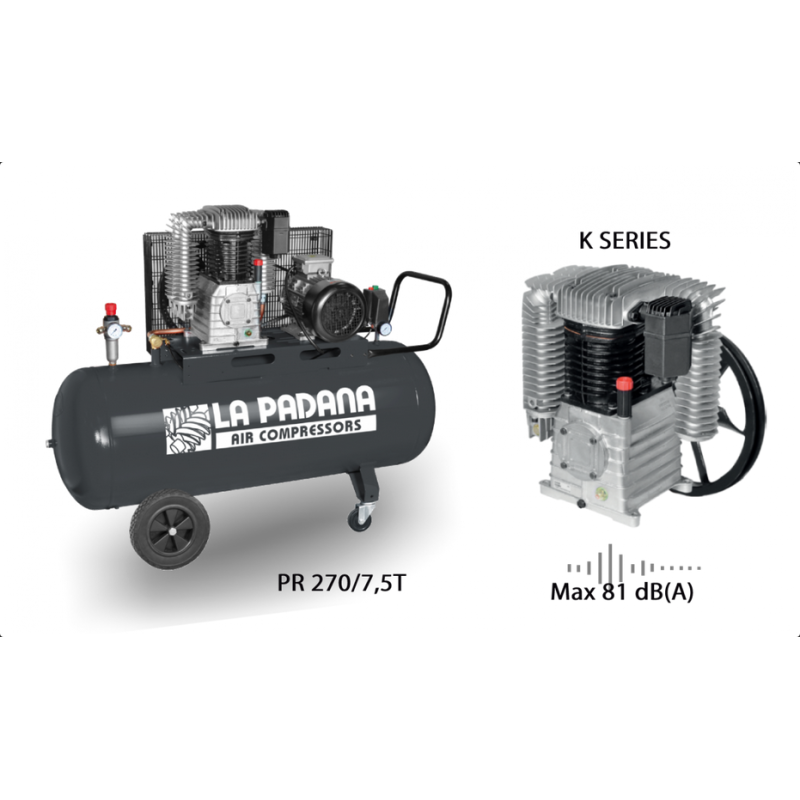 Компресор поршневий Indusrial Pr стаціонарний PR 270/7,5T