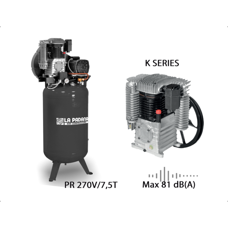 Компресор поршневий Indusrial Pr Vertical PR 270V/5,5T